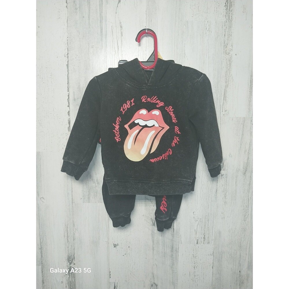 Rolling Stones Baby Hoodie and Joggers Set 12 Months